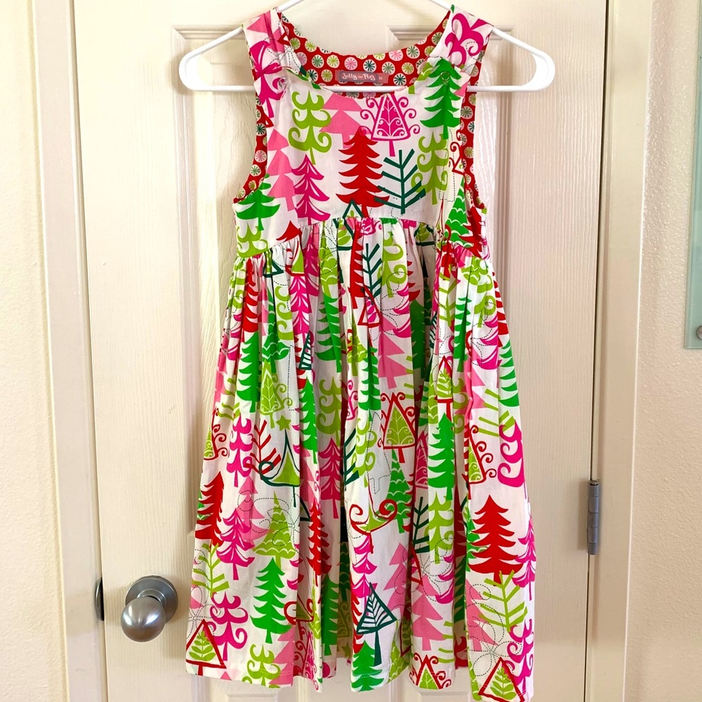 Girl’s Whimsical Christmas Tree Dress • Size 10